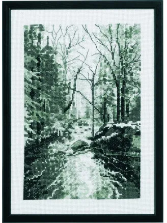 Permin Broderikit Skovbäkken 21x29cm
