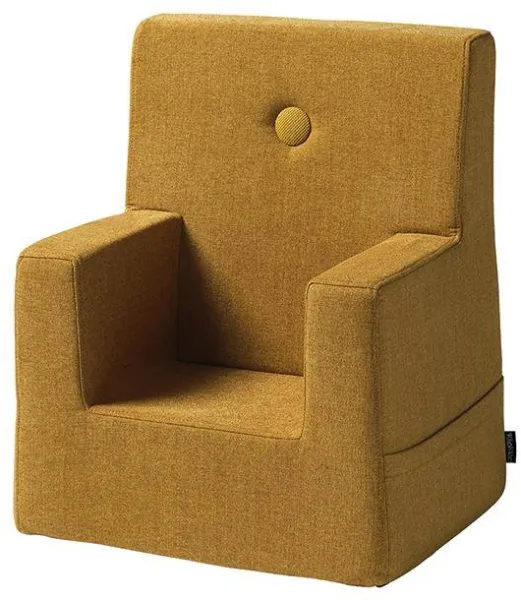 By KlipKlap KK Kids Chair Mustard w. Mustard Button