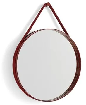 HAY Strap No 2 Spegel Ø50 Röd