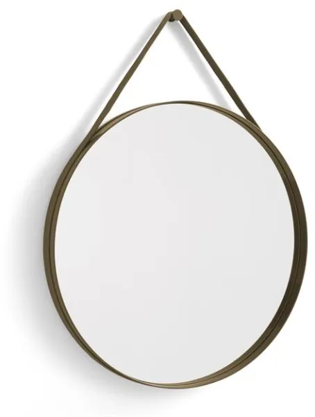 HAY Strap No 2 Spegel Ø70 Ljusbrun